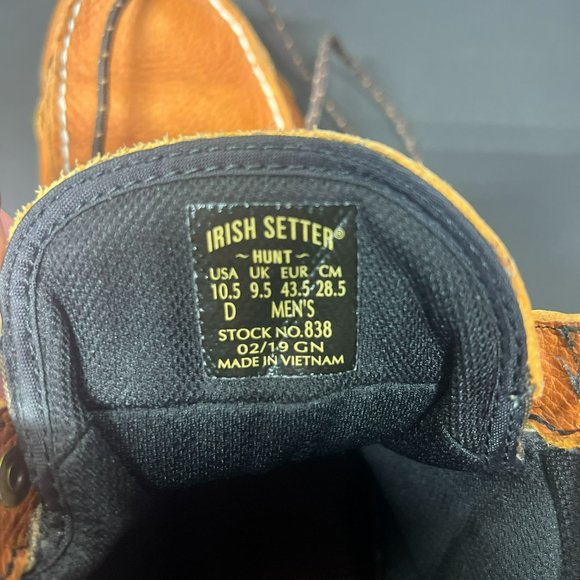 Red Wing 838 Wingshooter Irish Setter Waterproof Leather Hunting Boot Mens 10.5 - Picture 3 of 16